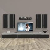 Decoraktiv Eko 8D Mdf Beyaz Siyah Tv Sehpa Ünitesi
