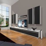 Decoraktiv Eko 8D MDF Beyaz Siyah Tv Ünitesi