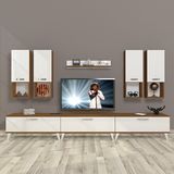 Decoraktiv Eko 8da SLM Retro TV Sehpa Ünitesi - Ceviz Beyaz