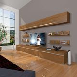 Decoraktiv Eko 8Y MDF Naturel Ceviz Tv Ünitesi