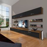 Decoraktiv Eko 8Y SLM Ceviz Siyah Tv Ünitesi