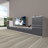 Decoraktiv Eko 9200T Mdf Beyaz Antrasit Tv Sehpa Ünitesi