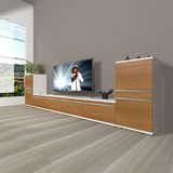 Decoraktiv Eko 9200T Mdf Beyaz Ceviz Tv Sehpa Ünitesi