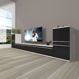 Decoraktiv Eko 9200T Mdf Beyaz Siyah Tv Sehpa Ünitesi