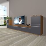 Decoraktiv Eko 9200T Mdf Ceviz Antrasit Tv Sehpa Ünitesi