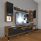 Decoraktiv Eko Ceviz Siyah 5220DA Tv Ünitesi