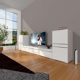 Decoraktiv EKO On 2 MDF STD Parlak Beyaz TV Sehpa Ünitesi