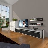 Decoraktiv EKO On MDF STD Beyaz Siyah TV Sehpa Ünitesi