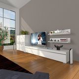 Decoraktiv EKO On MDF STD Parlak Beyaz TV Sehpa Ünitesi