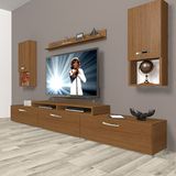 Decoraktiv Ekoflex 270DA Mdf Naturel Ceviz Tv Sehpa Ünitesi