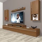 Decoraktiv Ekoflex 270TA Mdf Naturel Ceviz Tv Sehpa Ünitesi