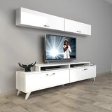 Decoraktiv Ekoflex 5 SLM Retro TV Sehpa Ünitesi - Parlak Beyaz