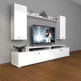 Decoraktiv Ekoflex 7 Slm Parlak Beyaz Tv Sehpa Ünitesi