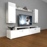 Decoraktiv Ekoflex 7 Slm Parlak Beyaz Tv Sehpa Ünitesi