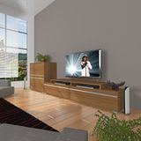 Decoraktiv Ekoflex On Mdf Naturel Ceviz Tv Sehpa Ünitesi