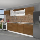 Decoraktiv Ekol 280 Naturel Ceviz Hazır Mutfak Dolabı