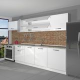 Decoraktiv Ekol 280 Parlak Beyaz Hazır Mutfak Dolabı