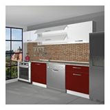 Decoraktiv Elite 220 Bordo Beyaz Hazır Mutfak Dolabı