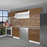 Decoraktiv Elite 220 Naturel Ceviz Hazır Mutfak Dolabı
