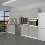 Decoraktiv Elite 280 Ankastre Boy Dolaplı Mdf Hazır Mutfak Dolabı - Tezgah Dahil - Kumtaşı