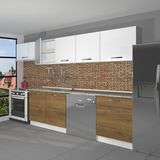 Decoraktiv Elite 280 Pera Beyaz Hazır Mutfak Dolabı