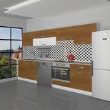 Decoraktiv Elite 280 Y MDF Naturel Ceviz Hazır Mutfak Dolabı
