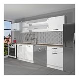 Decoraktiv Elite 280 Y Parlak Beyaz Hazır Mutfak Dolabı
