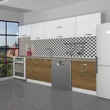 Decoraktiv Elite 280 Y Pera Beyaz Hazır Mutfak Dolabı