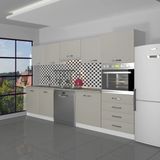 Decoraktiv Elite 280Q Ankastre Boy Dolaplı Mdf Hazır Mutfak Dolabı - Tezgah Dahil - Kumtaşı