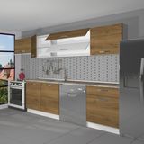 Decoraktiv Elite 280Y MDF Hazır Mutfak Dolabı - Naturel Pera - Modern Tasarım Ve Geniş Depolama