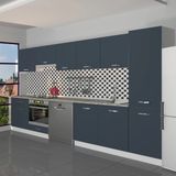 Decoraktiv Elite 325 Ankastre Fırın Modüllü Mdf Hazır Mutfak Dolabı - Tezgah Dahil - Antrasit