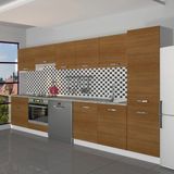 Decoraktiv Elite 325 Ankastre Fırın Modüllü Mdf Hazır Mutfak Dolabı - Tezgah Dahil - Naturel Ceviz