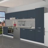 Decoraktiv Elite 325Q Ankastre Fırın Modüllü Mdf Hazır Mutfak Dolabı - Tezgah Dahil - Antrasit