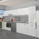Decoraktiv Elite 325Q Ankastre Fırın Modüllü Mdf Hazır Mutfak Dolabı - Tezgah Dahil - Parlak Beyaz