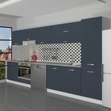 Decoraktiv Elite 325Y Ankastre Fırın Modüllü Mdf Hazır Mutfak Dolabı - Tezgah Dahil - Antrasit