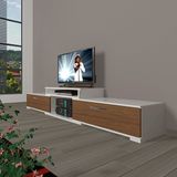 Decoraktiv Flex 4 Slm Beyaz Ceviz Tv Sehpa Ünitesi