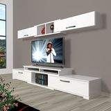 Decoraktiv Flex 5130 Mdf Parlak Beyaz Tv Sehpa Ünitesi