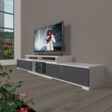 Decoraktiv Flex 5DA130 Mdf Gold Beyaz Antrasit Tv Sehpa Ünitesi
