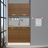 Decoraktiv Mini 100 Mdf Hazır Mutfak Dolabı Naturel Ceviz