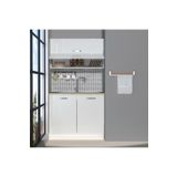 Decoraktiv Mini 100y Mdf Hazır Mutfak Dolabı Parlak Beyaz
