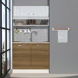 Decoraktiv Mini 100y Mdf Hazır Mutfak Dolabı Pera Beyaz