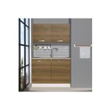 Decoraktiv Mini 120 Mdf Hazır Mutfak Dolabı Naturel Pera