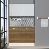 Decoraktiv Mini 120 Mdf Hazır Mutfak Dolabı Pera Beyaz