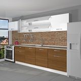Decoraktiv Prestij 280 Mdf Hazır Mutfak Dolabı Ceviz Beyaz