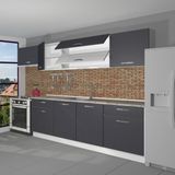 Decoraktiv Prestij 280 Mdf Hazır Mutfak Dolabı - Tezgah Dahil - Antrasit