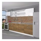Decoraktiv Prestij 280 MDF Hazır Mutfak Dolabı - Tezgah Dahil - Parlak Beyaz