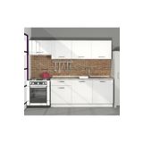 Decoraktiv Smart 240 Mdf Hazır Mutfak Dolabı Parlak Beyaz
