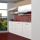 Decoraktiv Style 160 Mdf Hazır Mutfak Dolabı Parlak Beyaz
