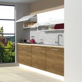 Decoraktiv Style 160 MDF Hazır Mutfak Dolabı - Tezgah Dahil - Pera - Beyaz