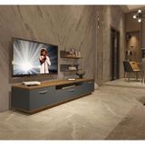 Decoraktiv Trendstyle 4 Mdf Pera Antrasit Tv Ünitesi Tv Sehpası